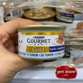 کنسرو گربه گورمت گلد با طعم ماهی تن مدل پته Gourmet gold with tuna وزن 85 گرم